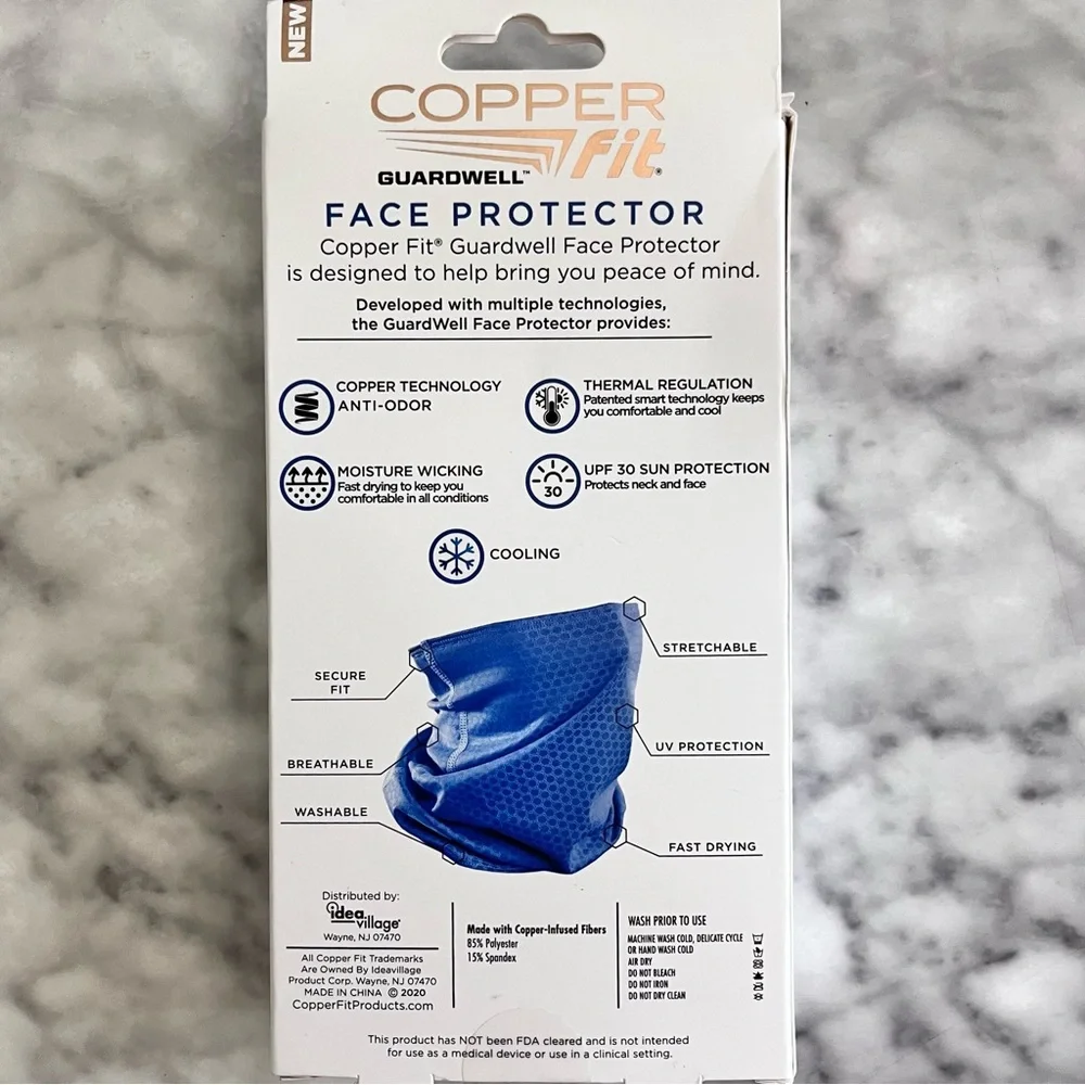 Winter New Youth Face Protector and Neck Gaiter Copper Fit Blue
